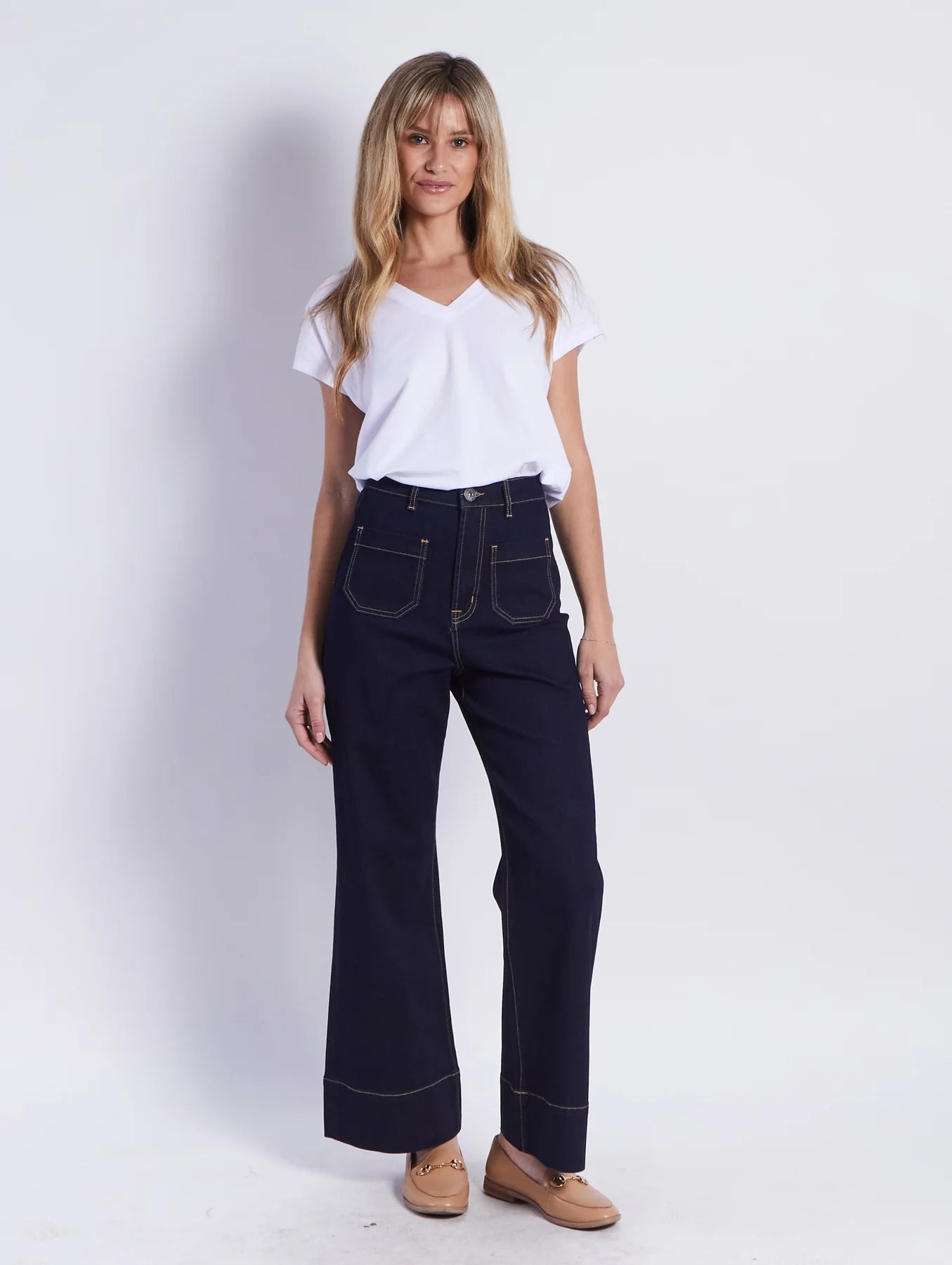 Milan Flare High Rise - Dark Ink