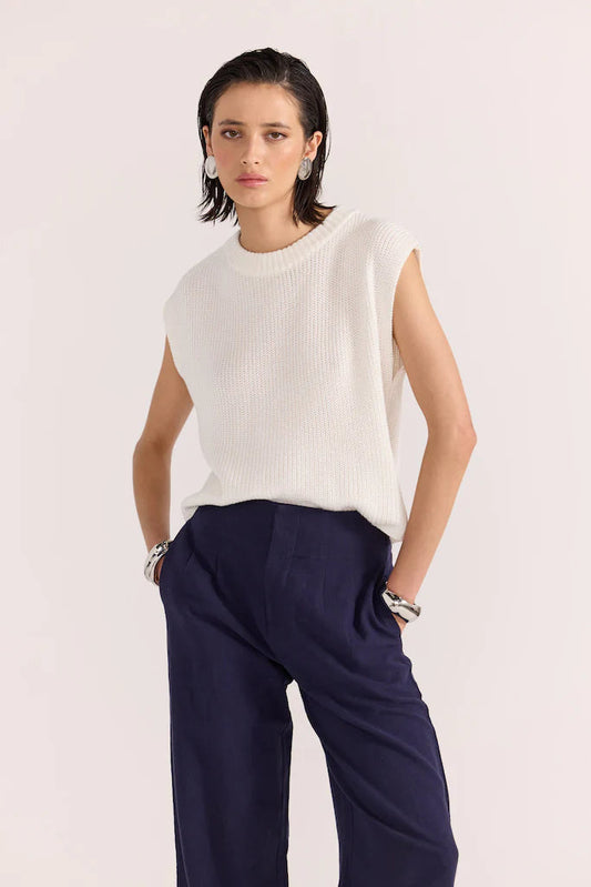 Petra Knit Top - Off White