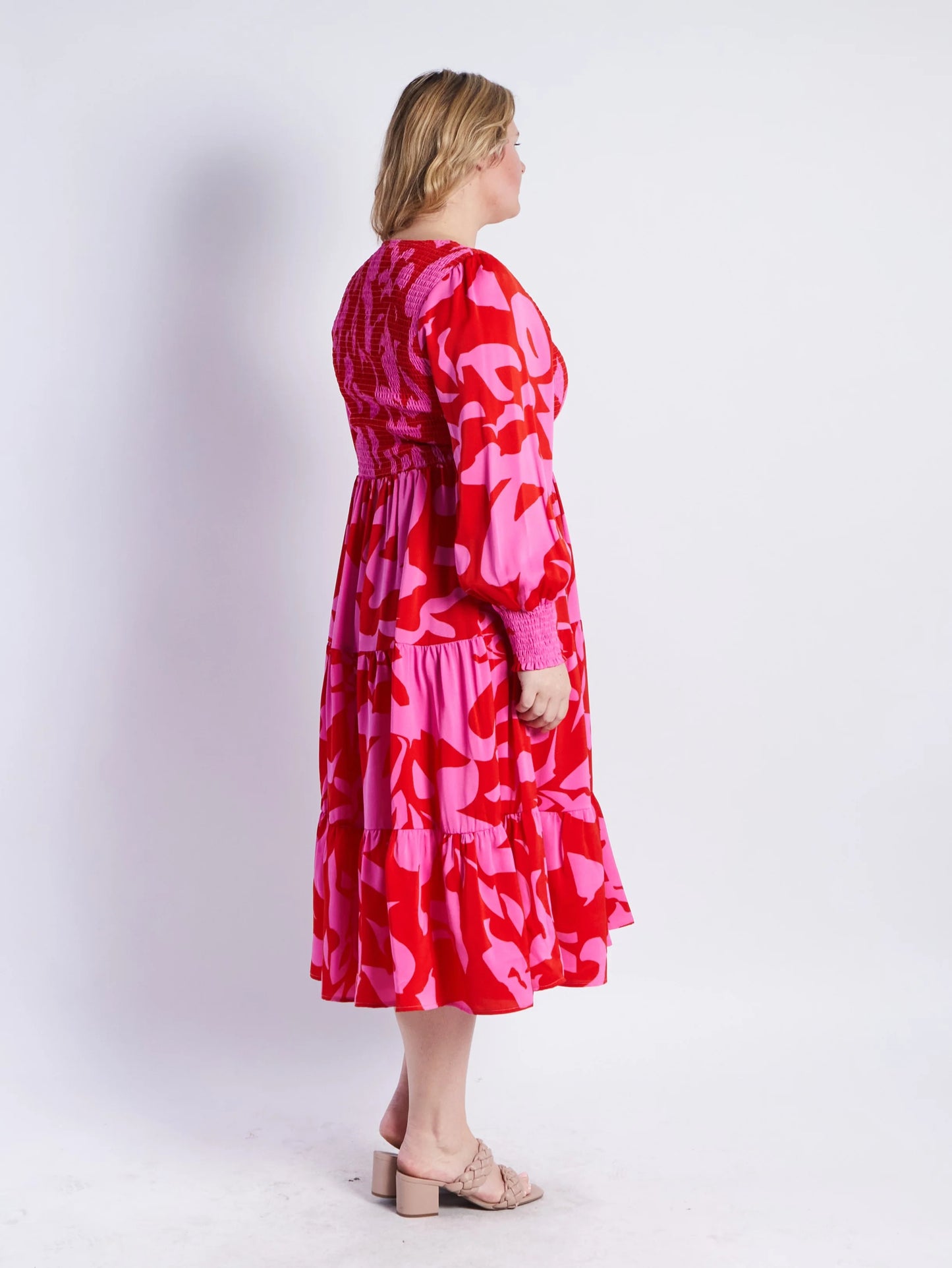 Phoenix Dress | Red Floral