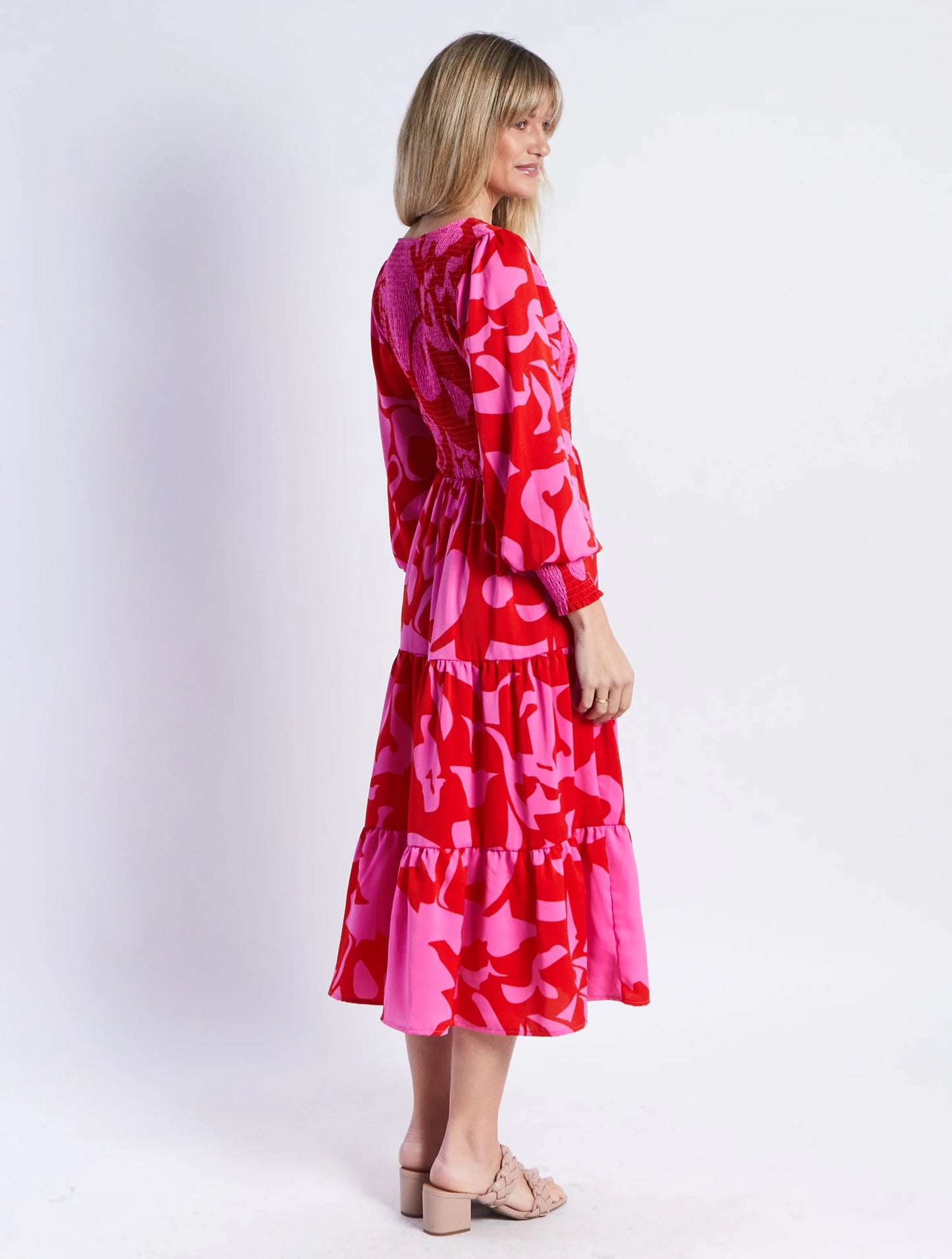 Phoenix Dress | Red Floral