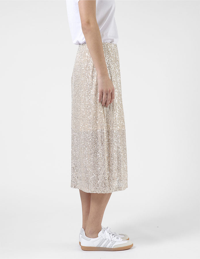 Crystal Skirt | Champagne Sequins