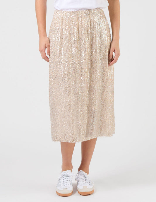 Crystal Skirt | Champagne Sequins