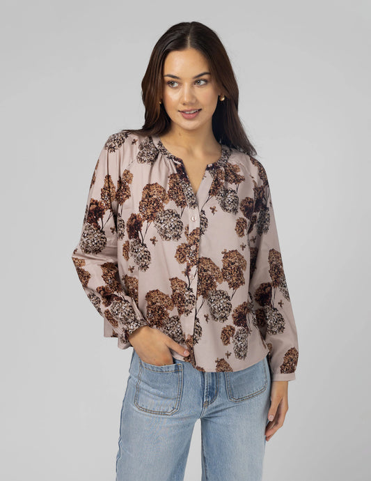 Stella + Gemma Connie blouse -blush hydrangea