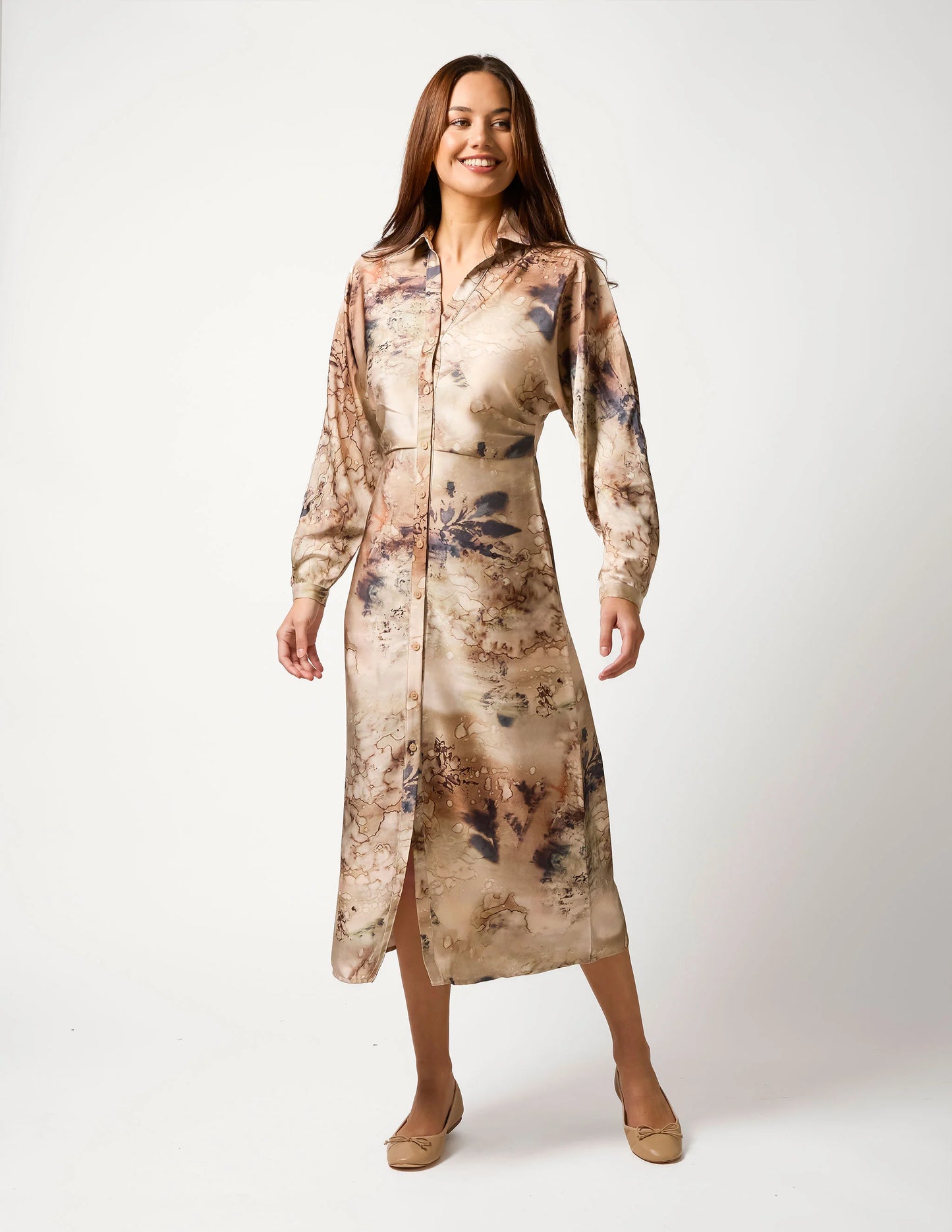 Suki Dress - Winter Watercolour