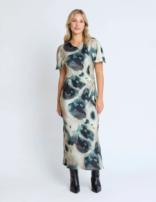 Keiko Dress Olive Grove