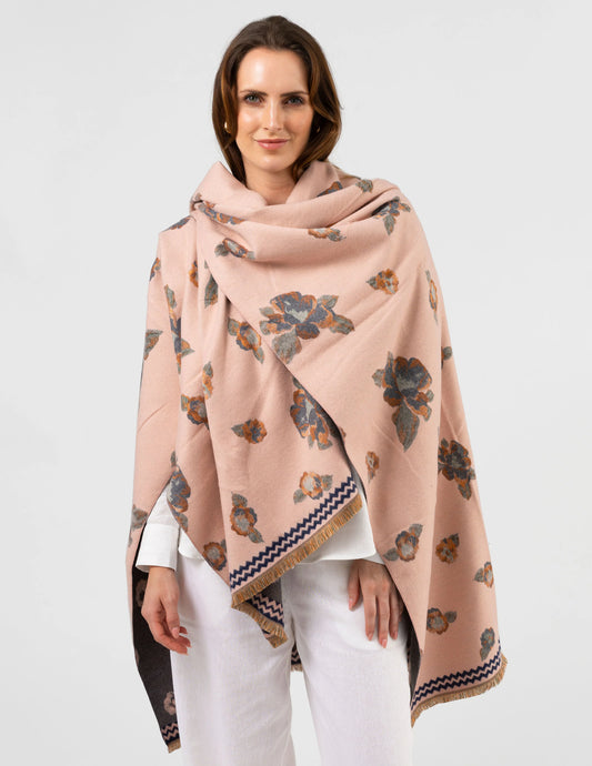 Stella + Gemma Scarf -Floral Blush