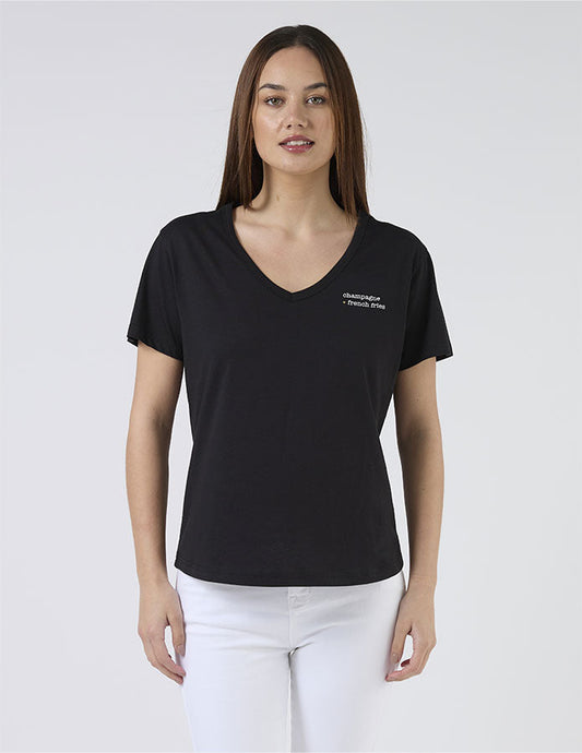 Villa Tee | Black Champagne and French Fries