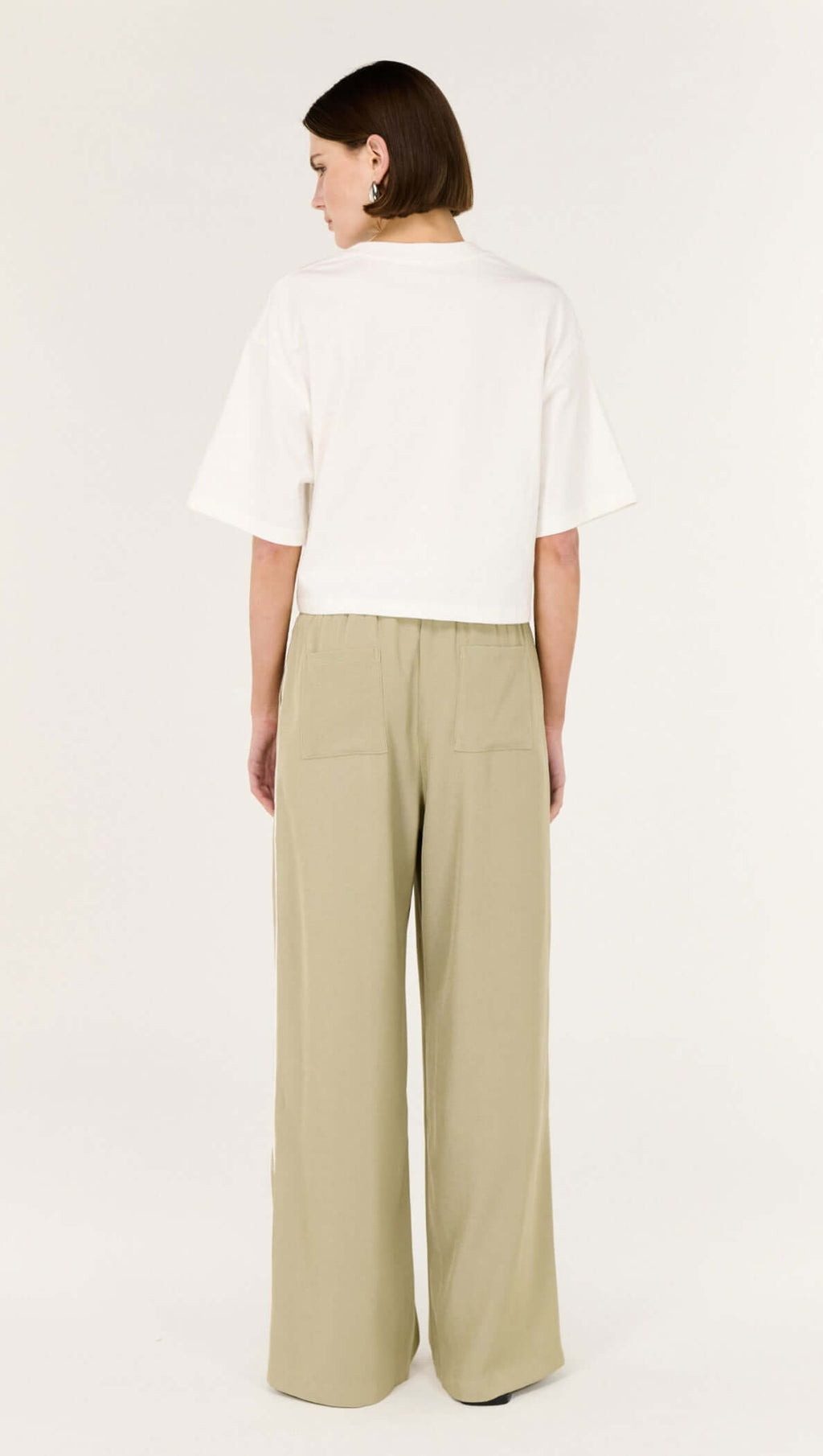 Dion Pant- Sage / Cream