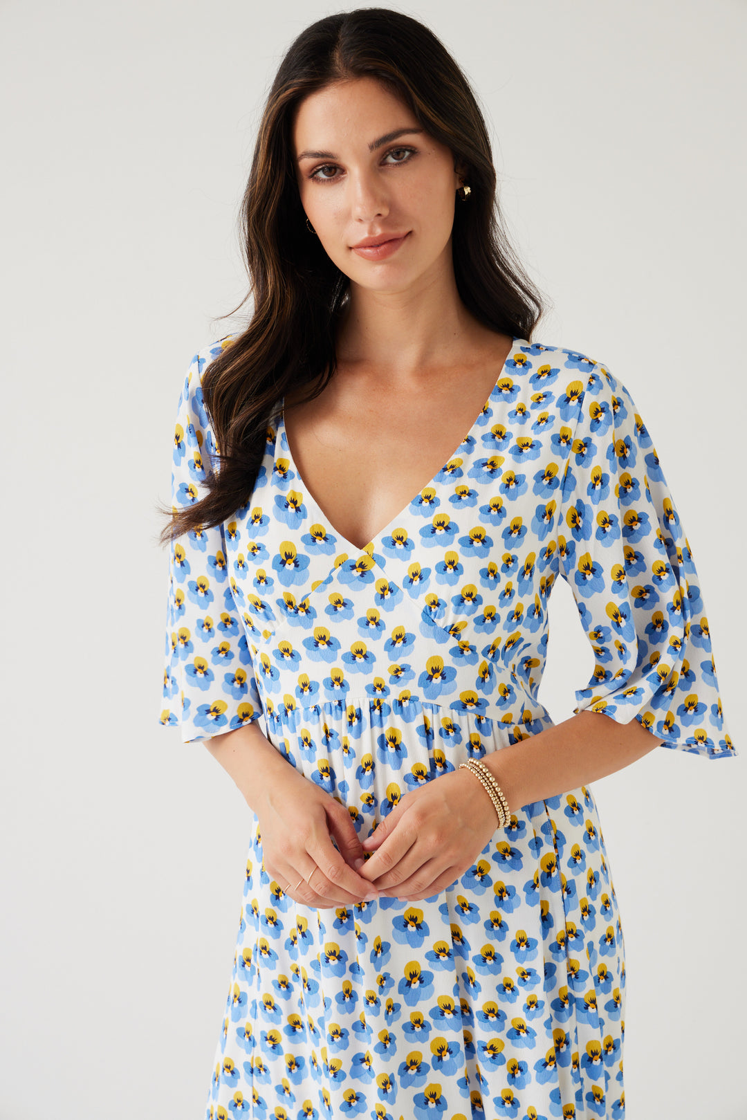 Hawk Dress | Blue Pansy