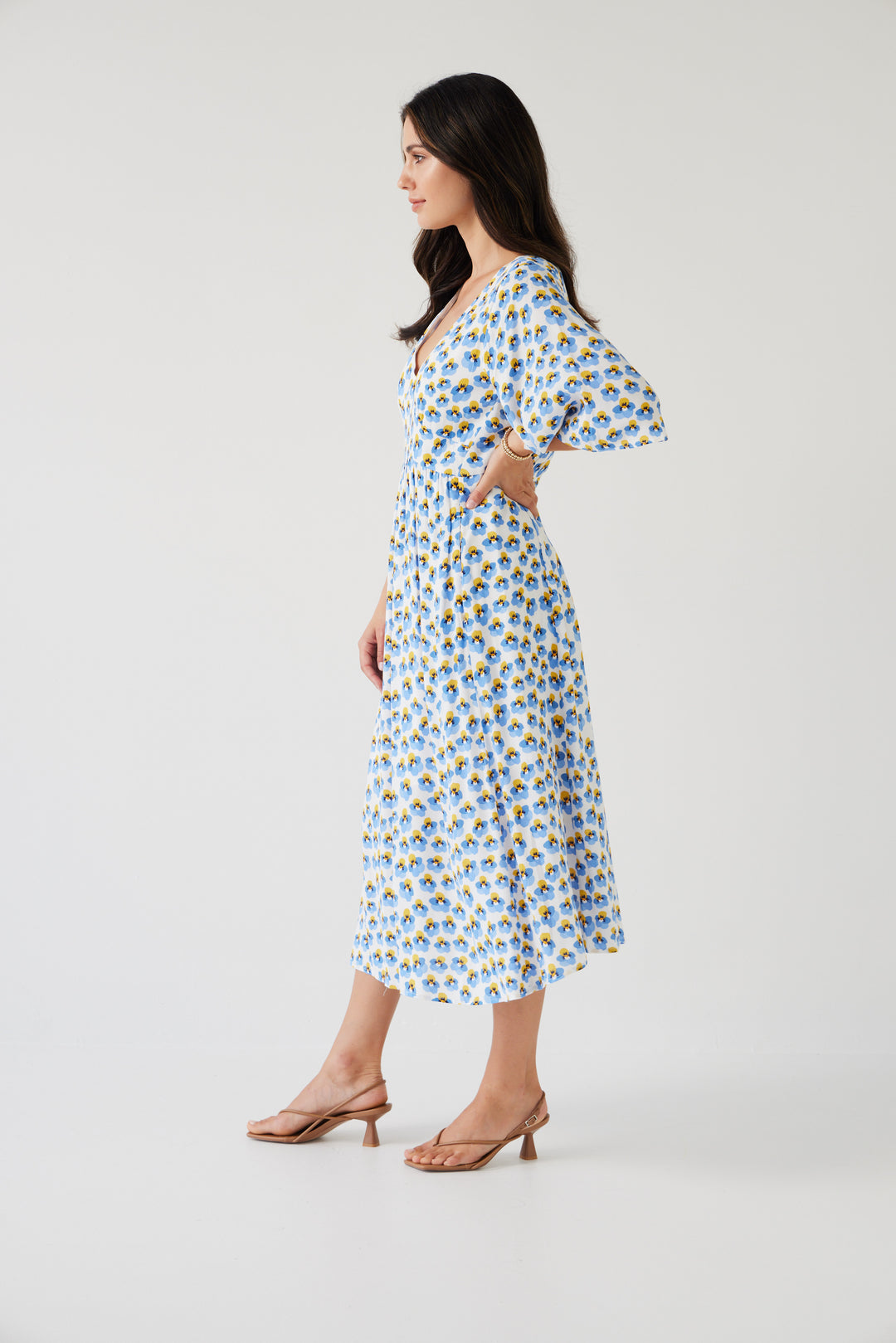 Hawk Dress | Blue Pansy