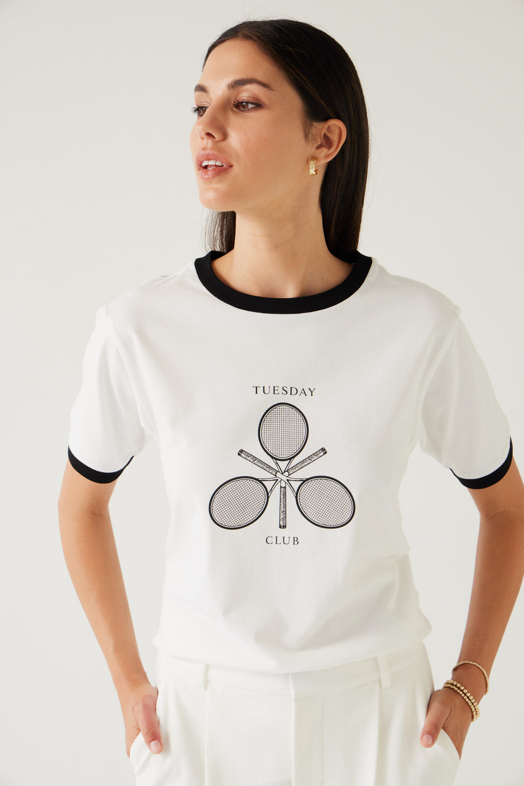 Fashion Tee | White/Black