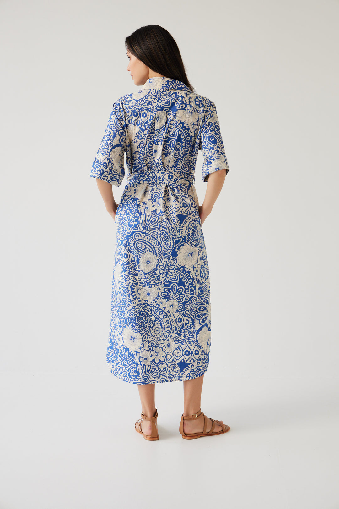 Julia Dress | Blue Mandala