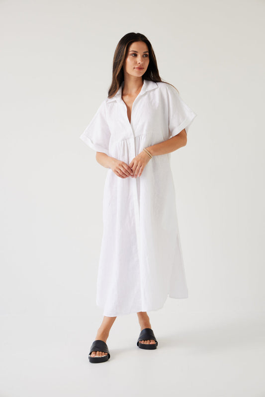 Rally Dress | White