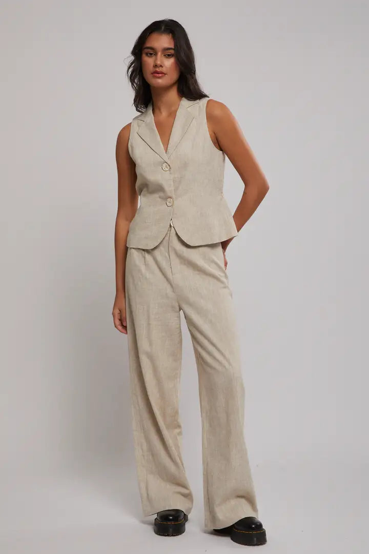Avery Vest - Natural Marle