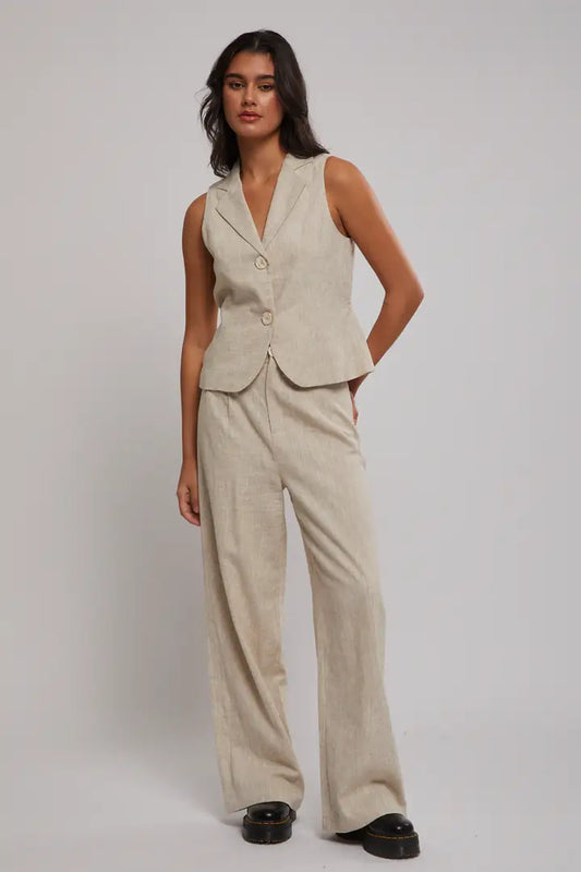 Avery Vest - Natural Marle