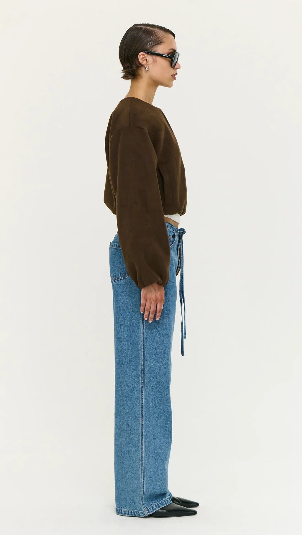 Alaric Cropped Jacket- Chocolate