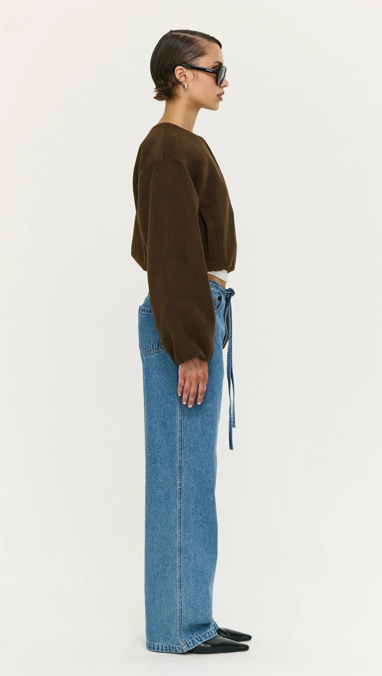 Alaric Cropped Jacket- Chocolate