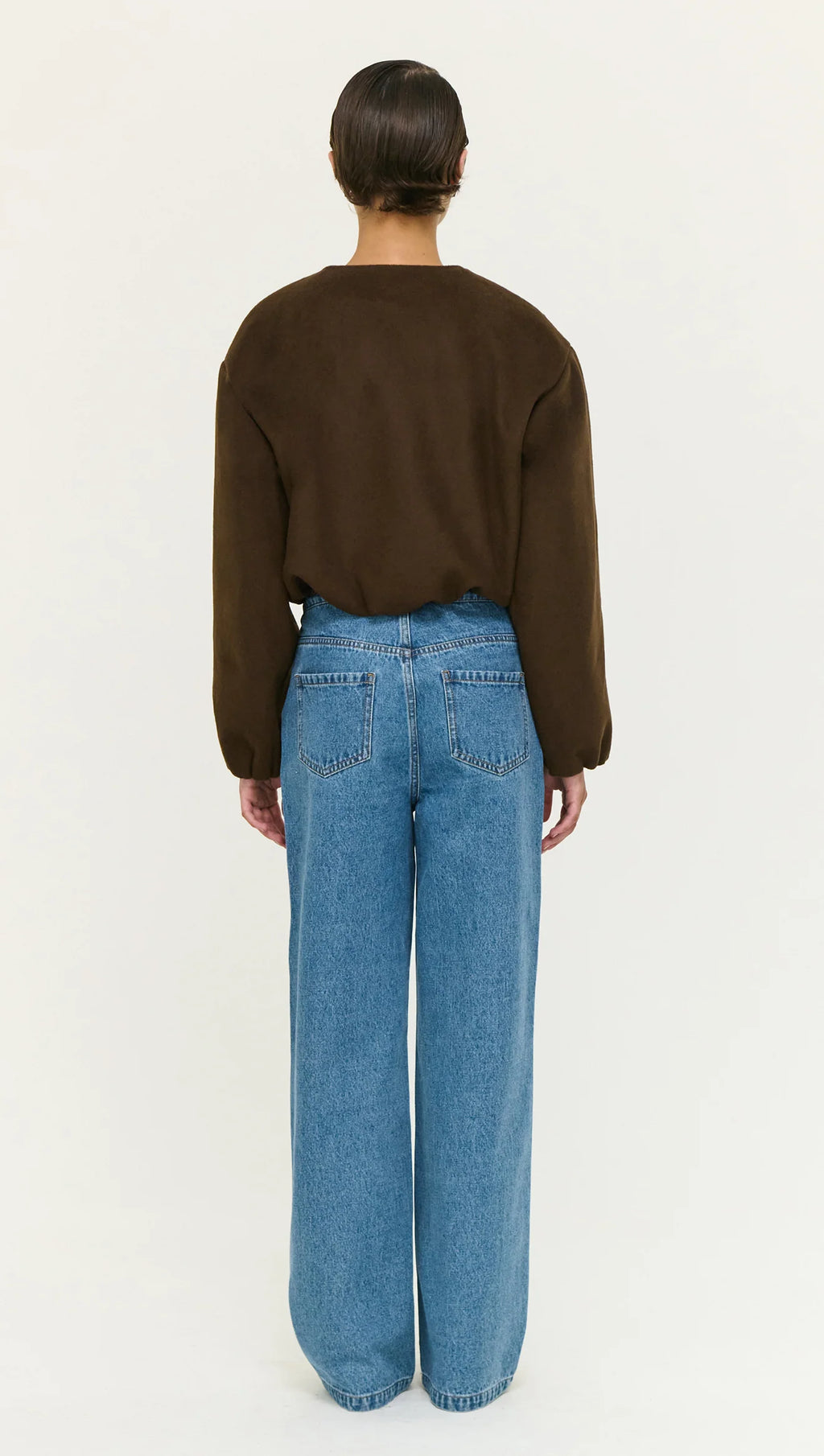 Alaric Cropped Jacket- Chocolate
