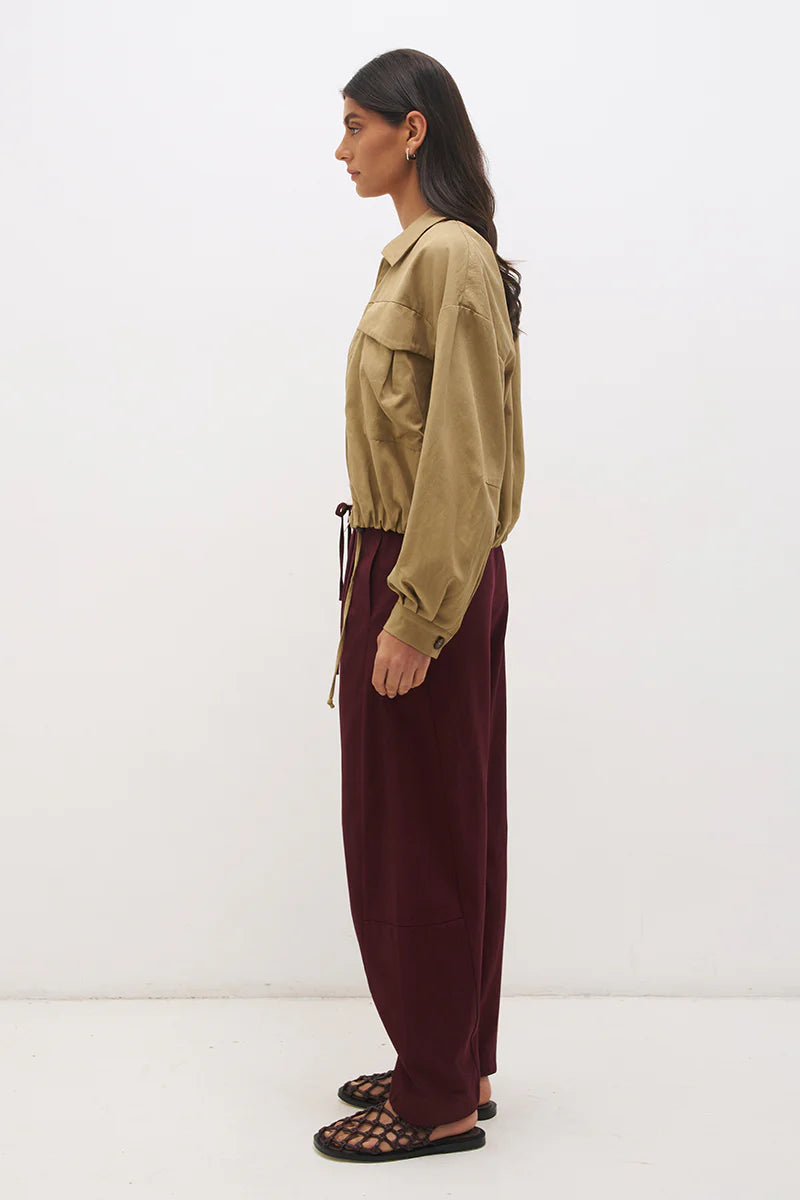 Alba Bomber Jacket- Soft Khaki