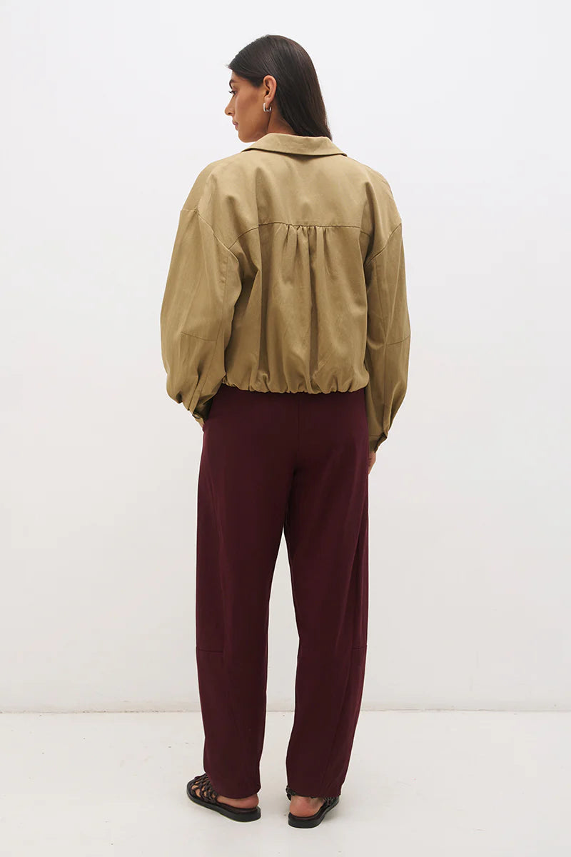 Alba Bomber Jacket- Soft Khaki