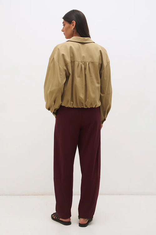 Alba Bomber Jacket- Soft Khaki