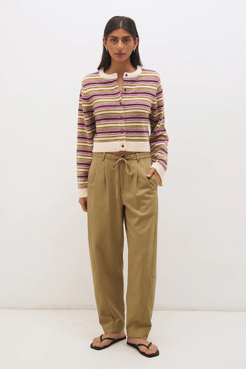 Orchid Stripe Cardigan