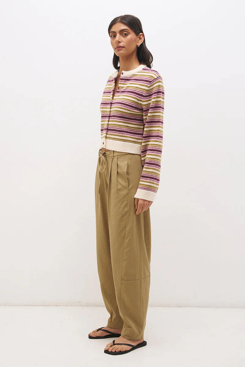 Orchid Stripe Cardigan
