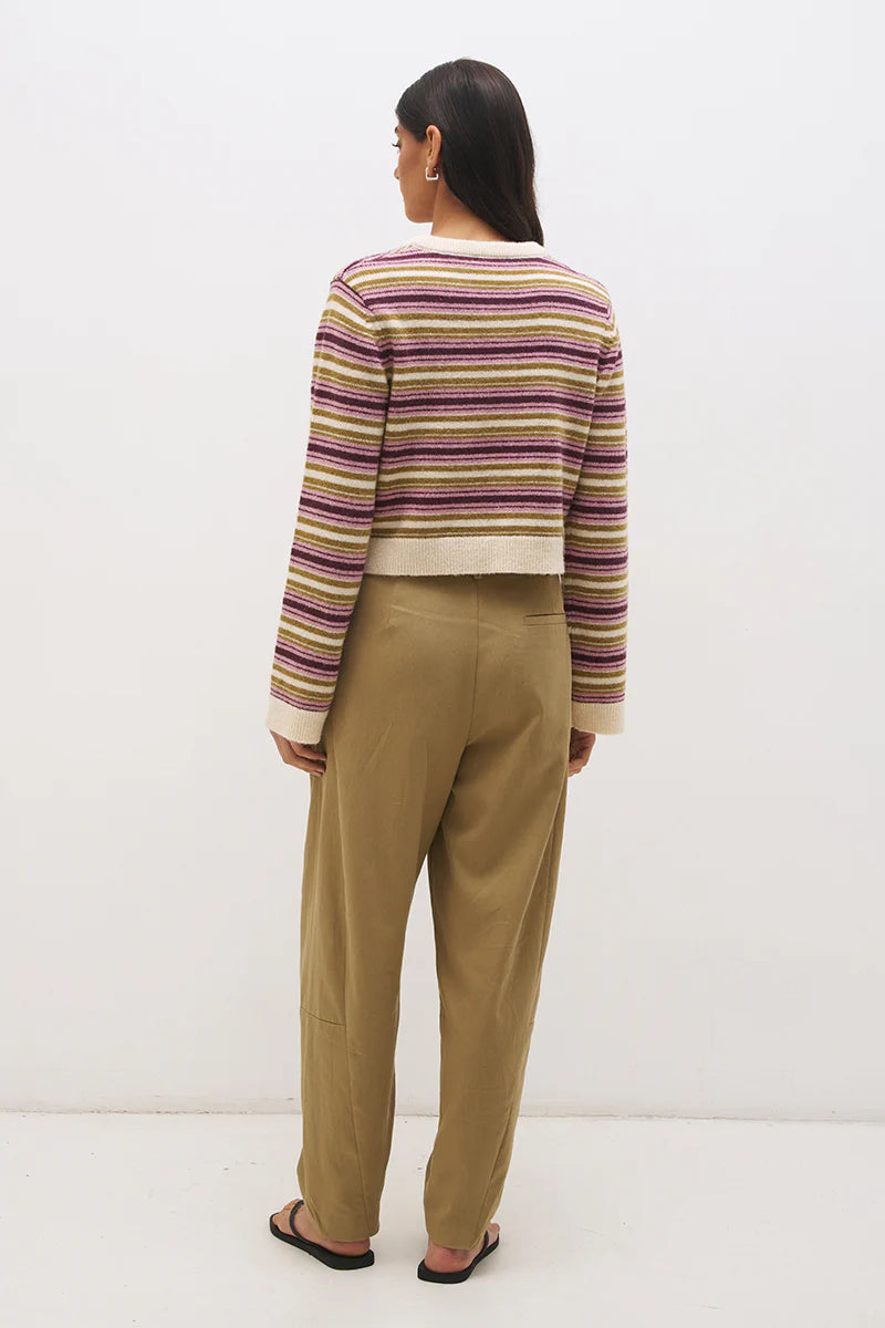 Orchid Stripe Cardigan