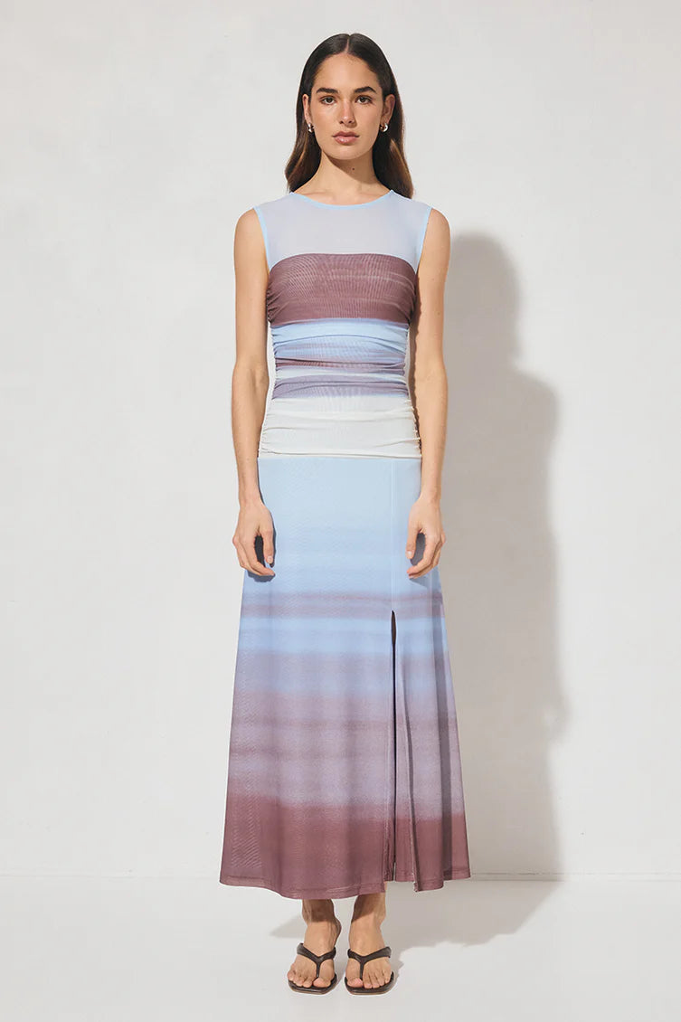Chroma Dress-Dusk Stripe