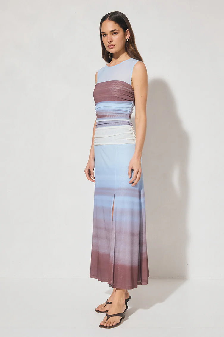 Chroma Dress-Dusk Stripe
