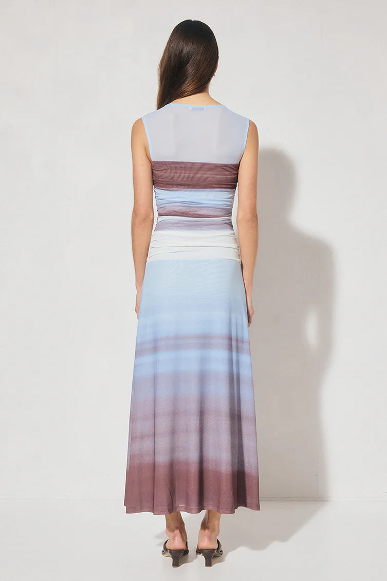 Chroma Dress-Dusk Stripe