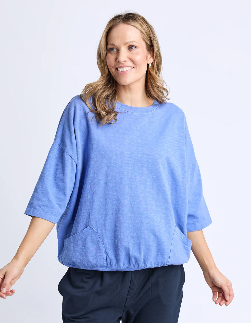 Mazie Sweatshirt- Cornflower