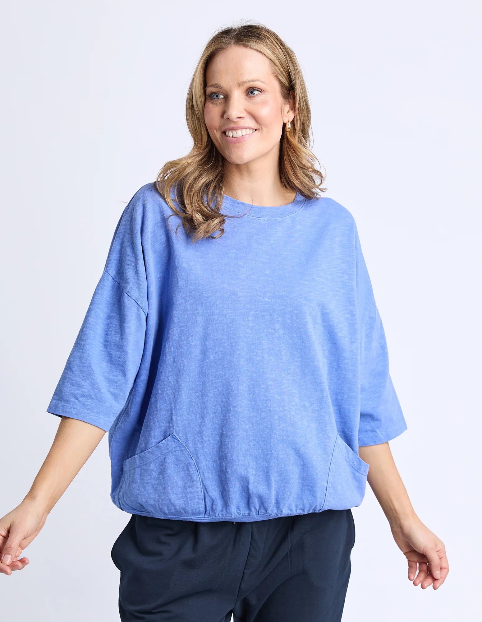 Mazie Sweatshirt- Cornflower