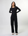 Dina Long Pant- -Black