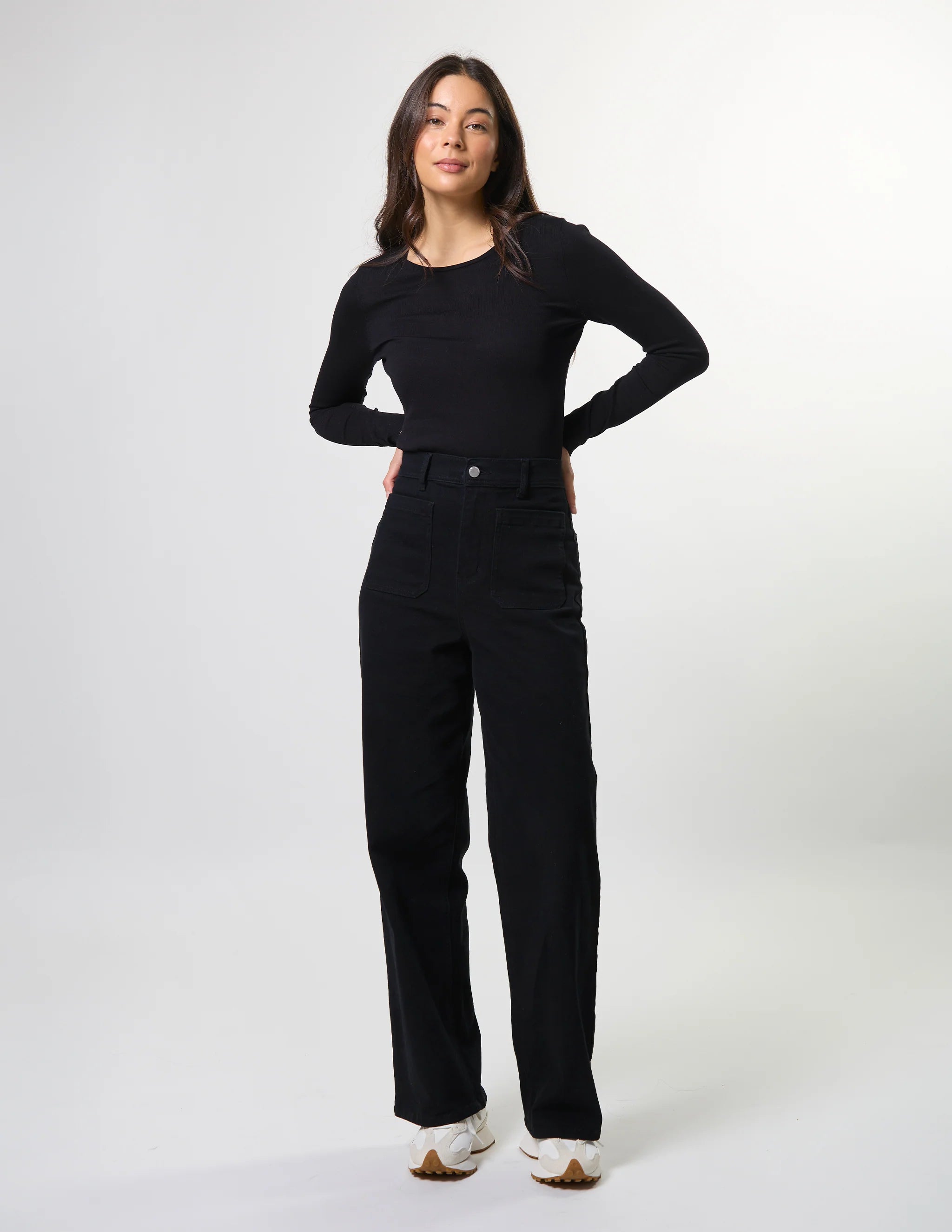 Dina Long Pant- -Black