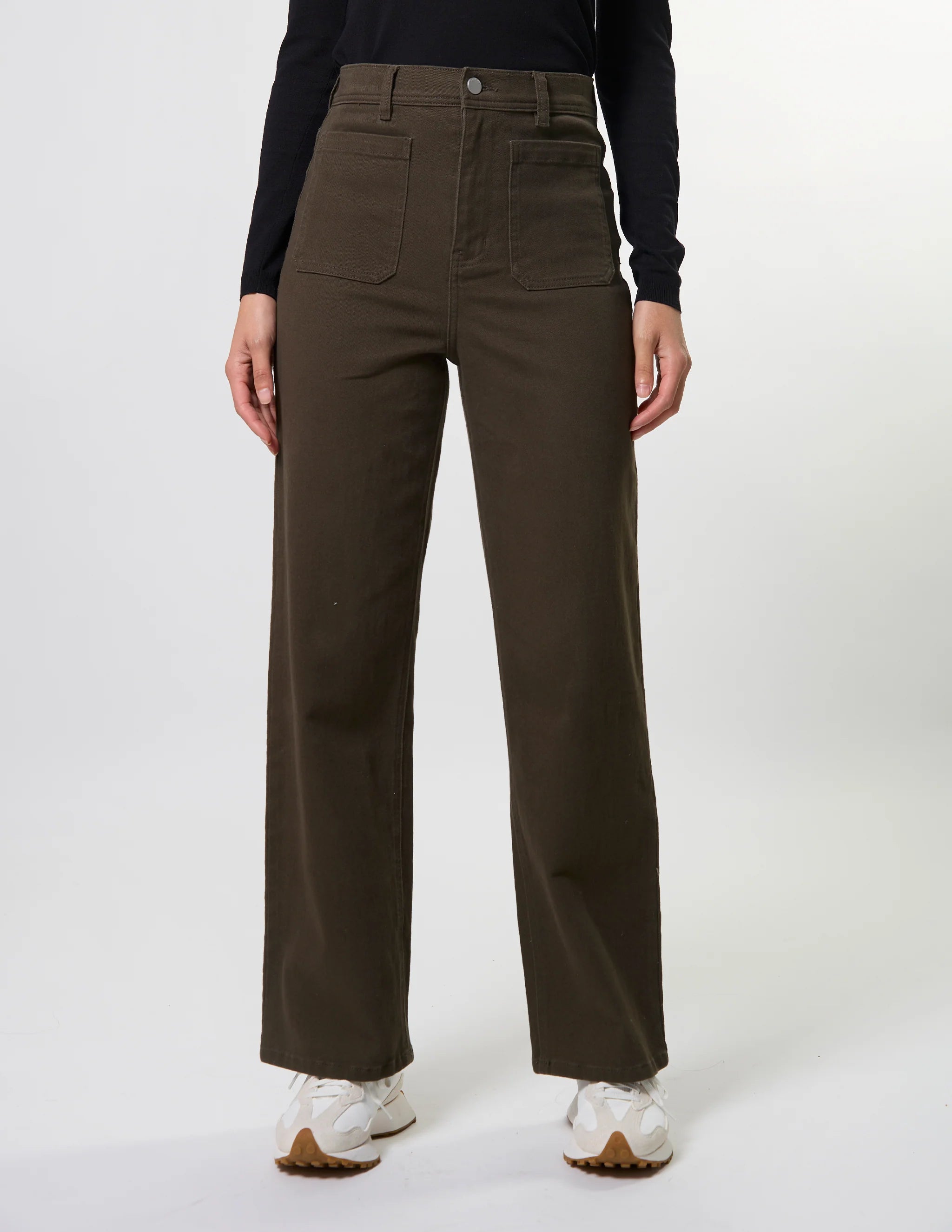Dina Long Pant- Dark Khaki