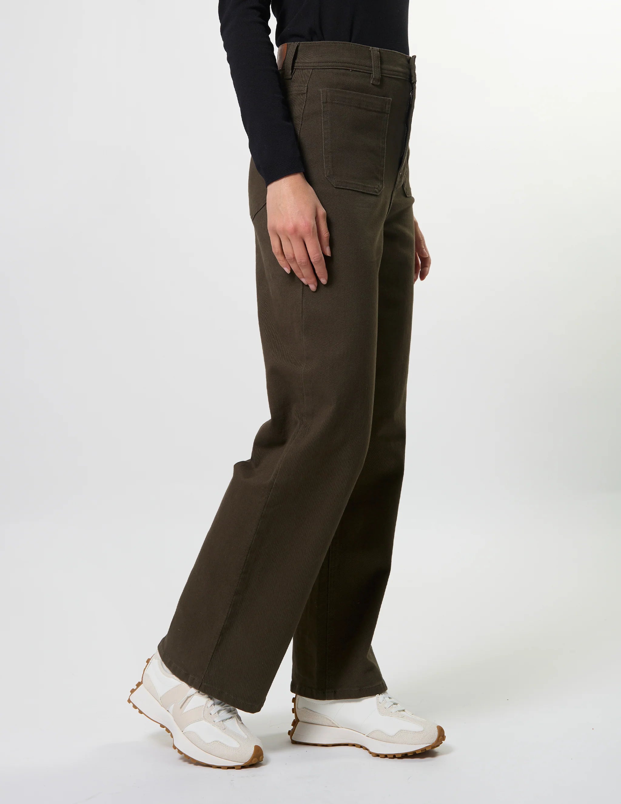 Dina Long Pant- Dark Khaki