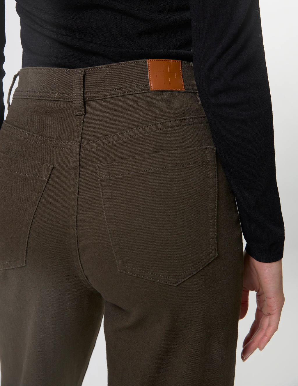 Dina Long Pant- Dark Khaki