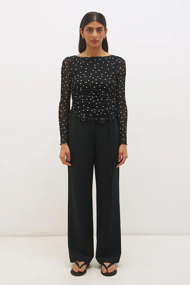 Elira Belted Pant (Black)