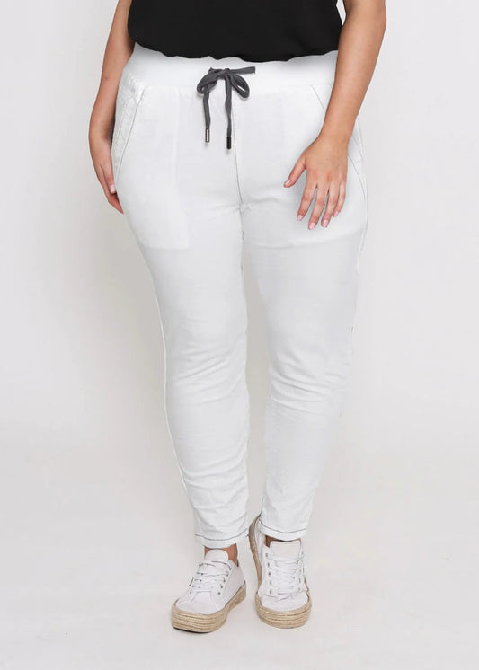 Riley Jogger - White