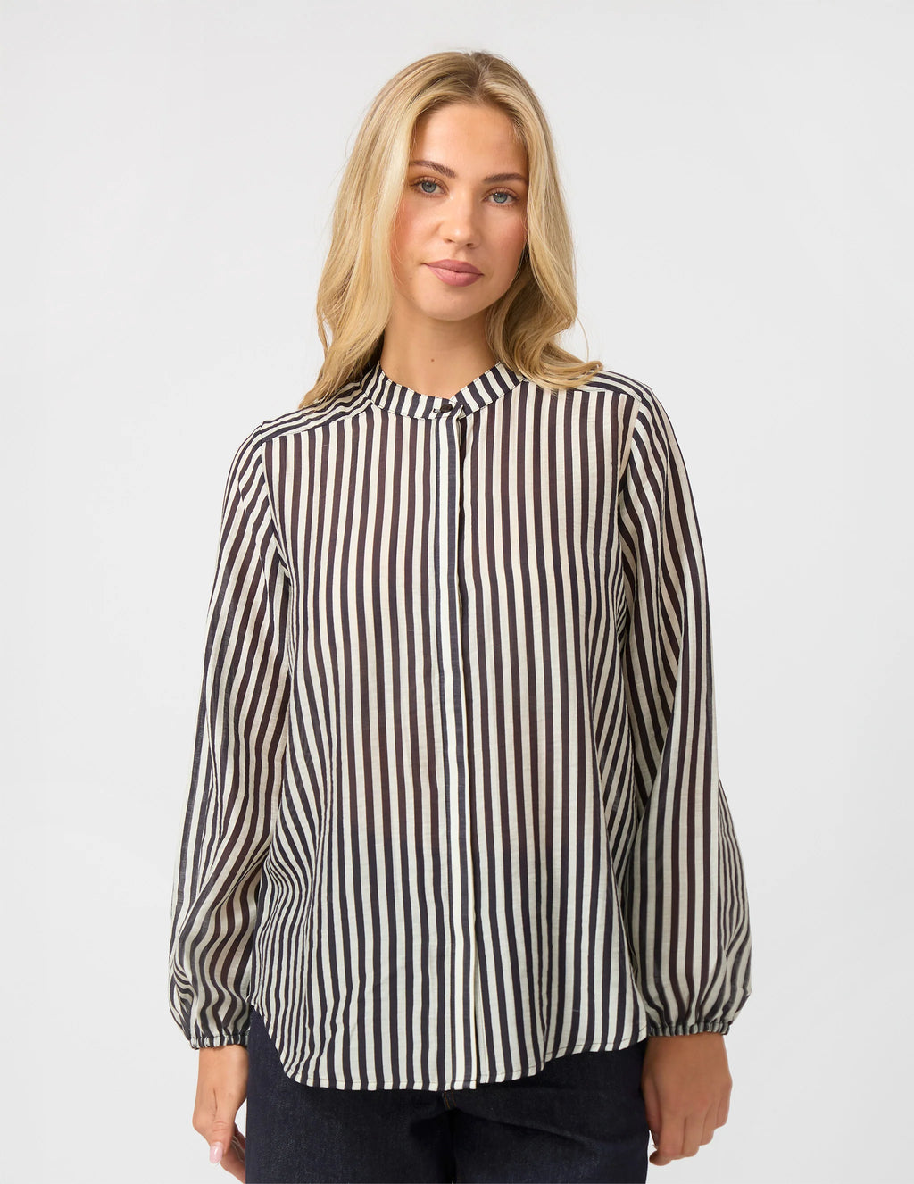 Faye Blouse- Black & White