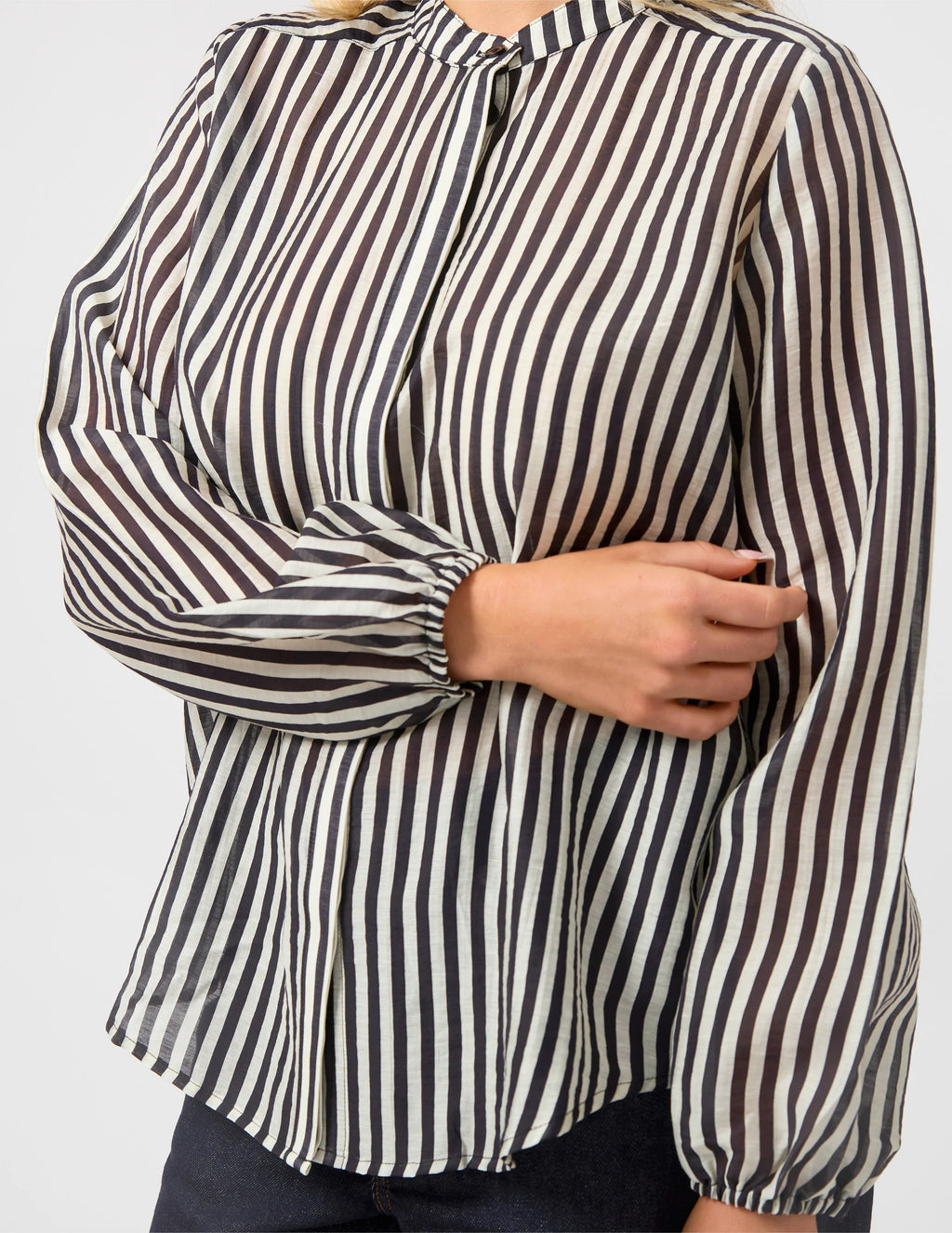 Faye Blouse- Black & White