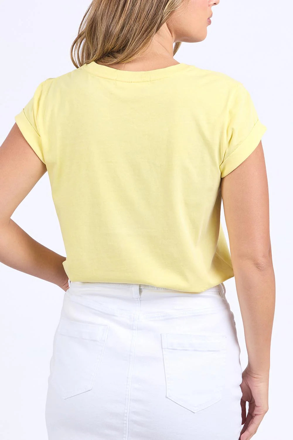 Yellow Signature Tee-Foxwood