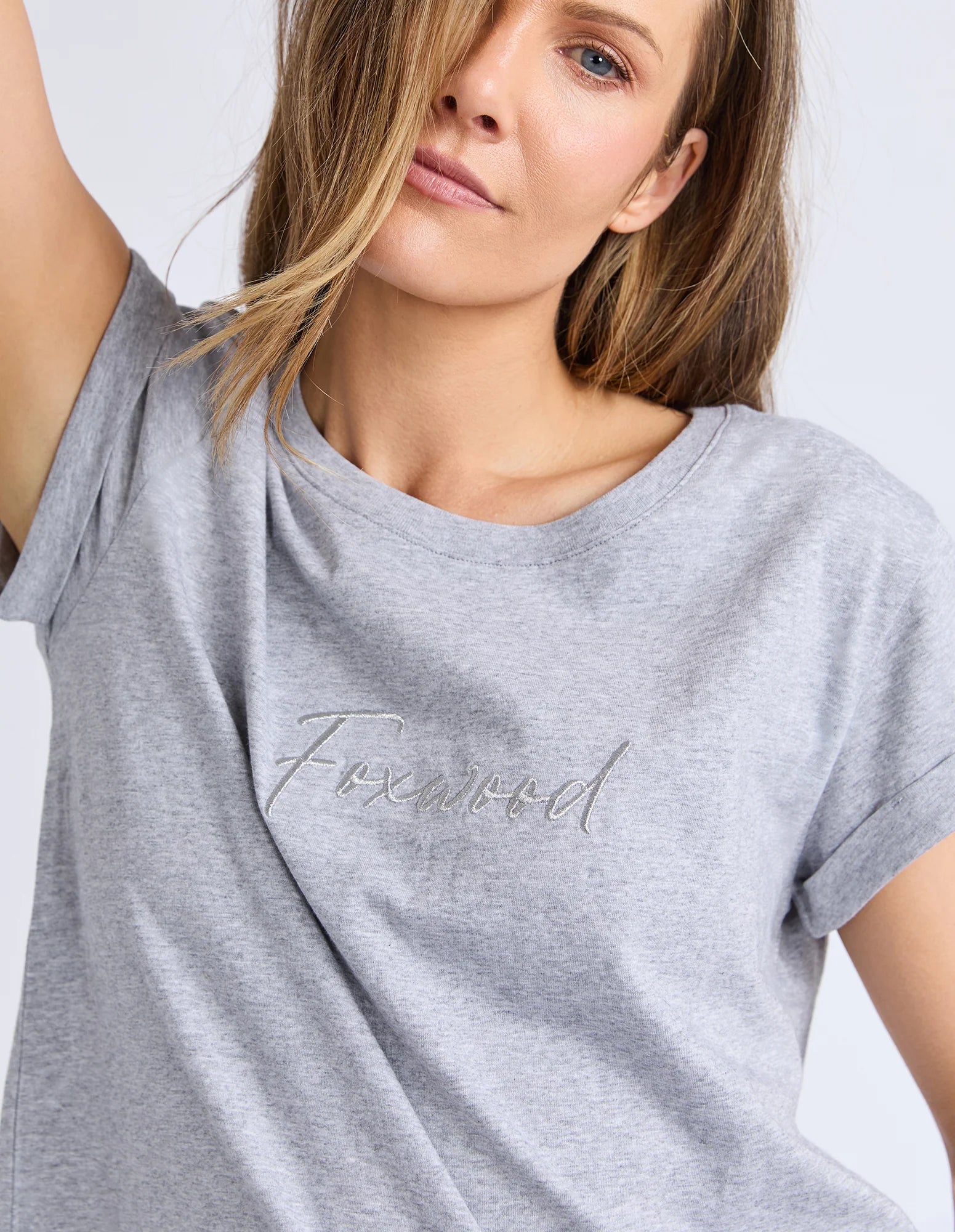 Grey Signature Tee-Foxwood
