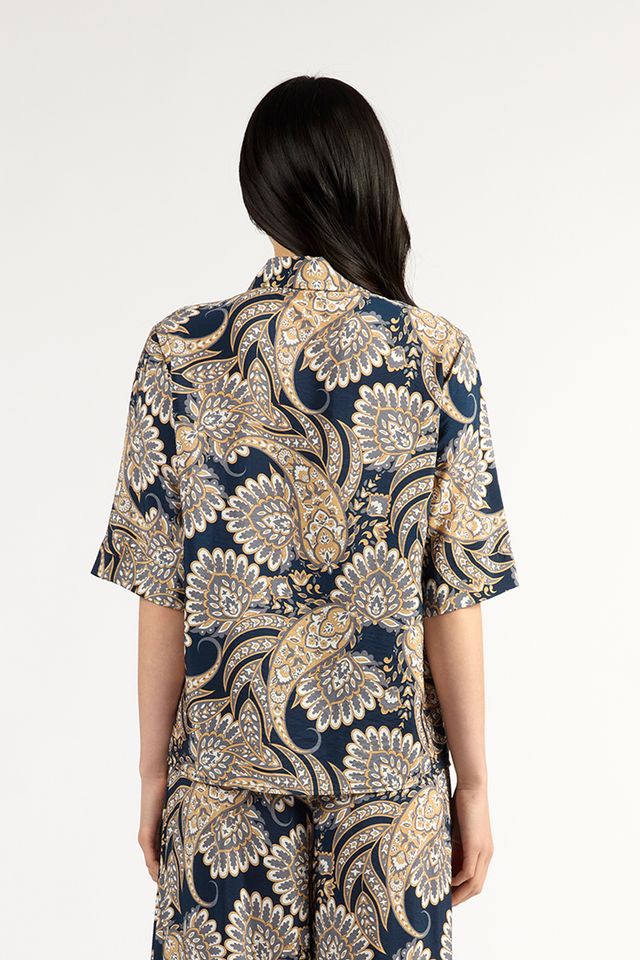 Hugo Shirt- Navy Paisley