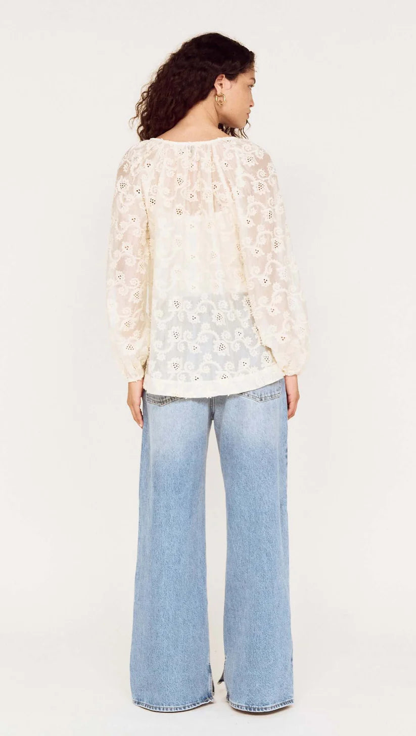 Inez Blouse-Cream