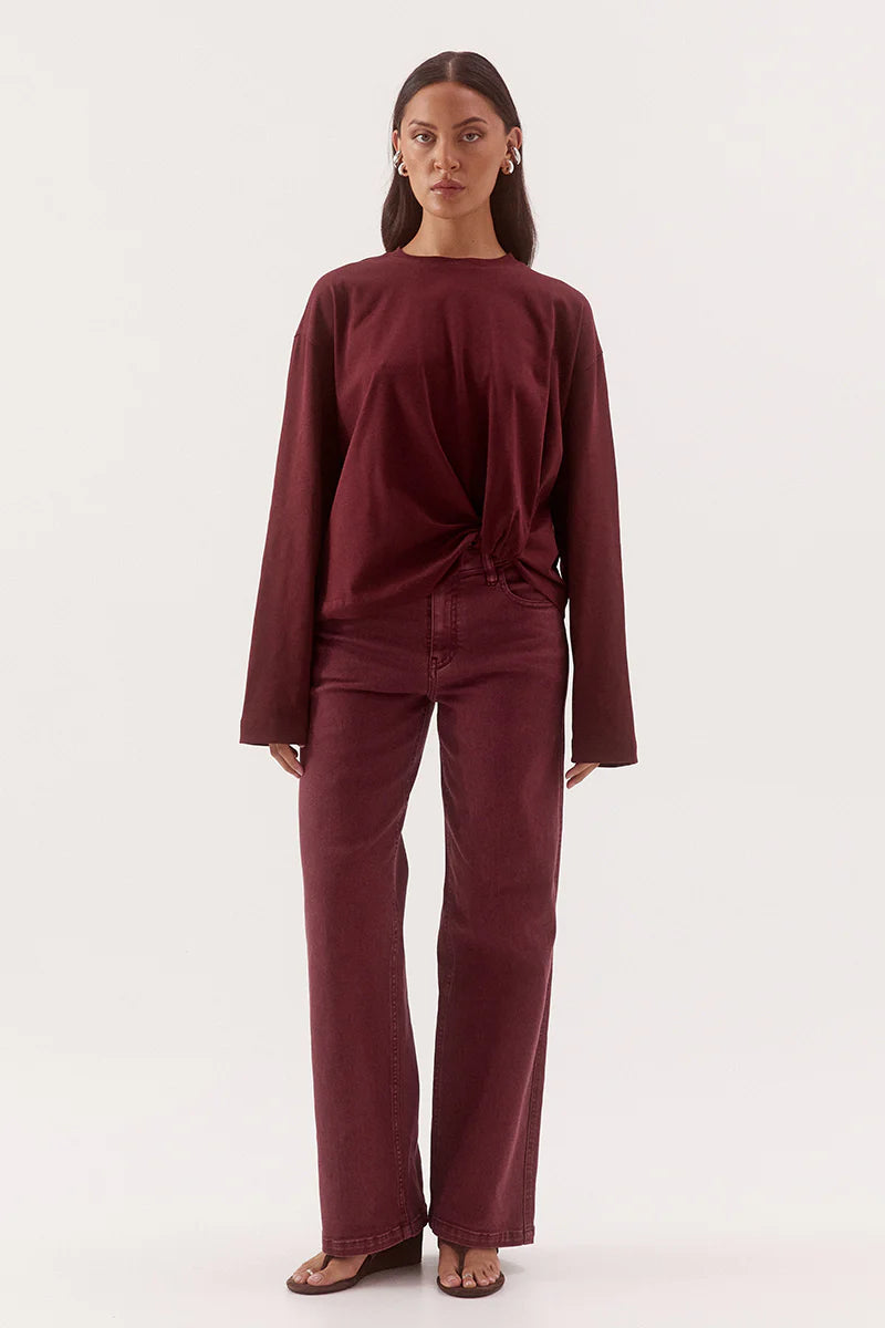 Izel Longsleeve top (Vino)