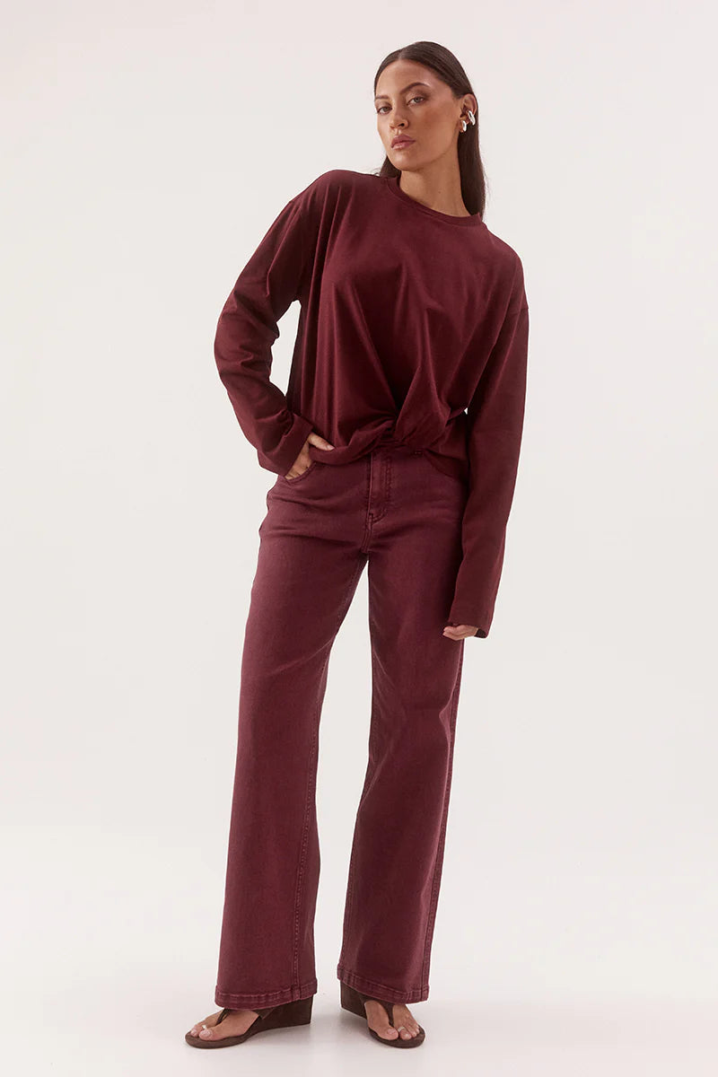 Izel Longsleeve top (Vino)