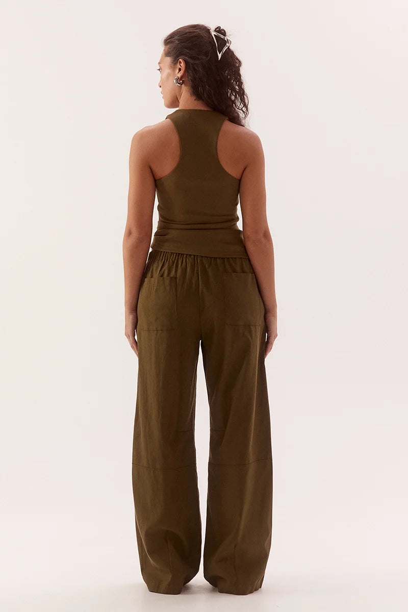 Lora Tank- Deep Khaki