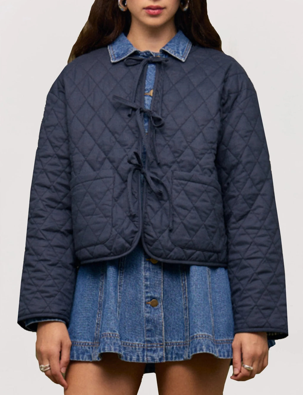 Jo Reversible Jacket- Navy & White